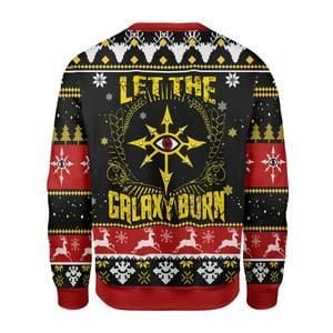 Let The Galaxy Burn Ugly Christmas Sweater For Men And Women